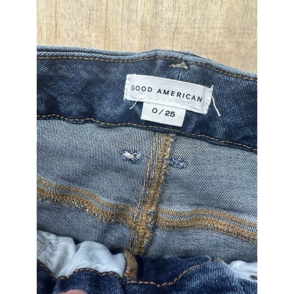 Good American Good Legs Jeans 0/25 Dark Wash - Picture 2 of 6